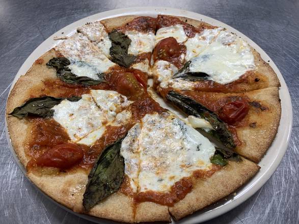 Order Margherita Pizza food online from Fratellos Waterfront Restaurant store, Appleton on bringmethat.com