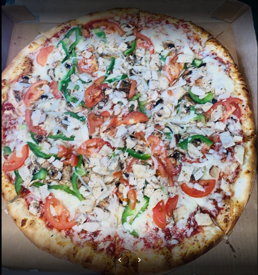 Order Veggie Pizza - Medium 16'' (6 Slices) food online from Pizza Mania store, Norcross on bringmethat.com