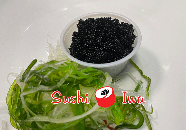 Order BLACK ROE SASHIMI food online from Sushi Iwa store, Apex on bringmethat.com
