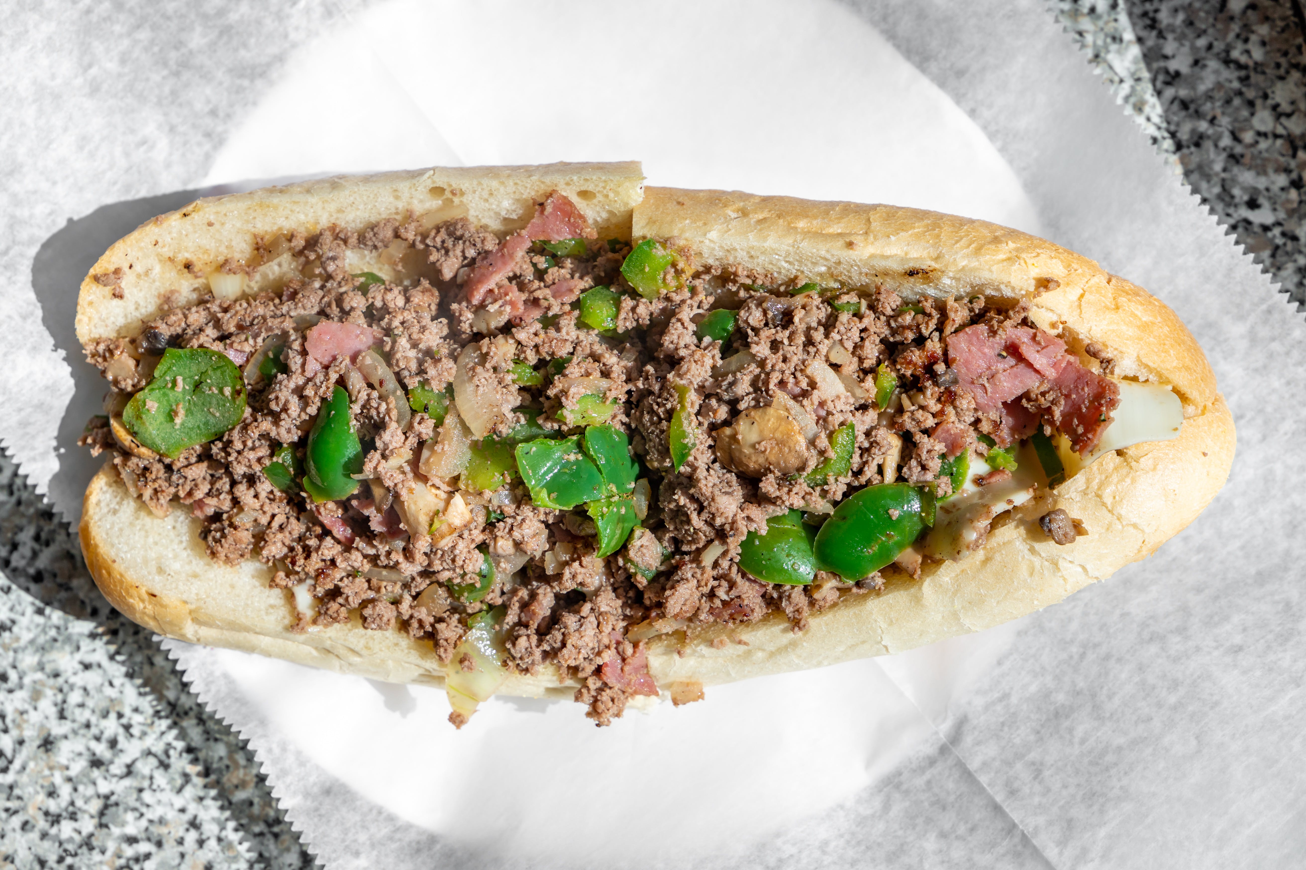 Order Steak Bomb Sub - Sub food online from Ellie's Pizza store, Beverly Farms on bringmethat.com
