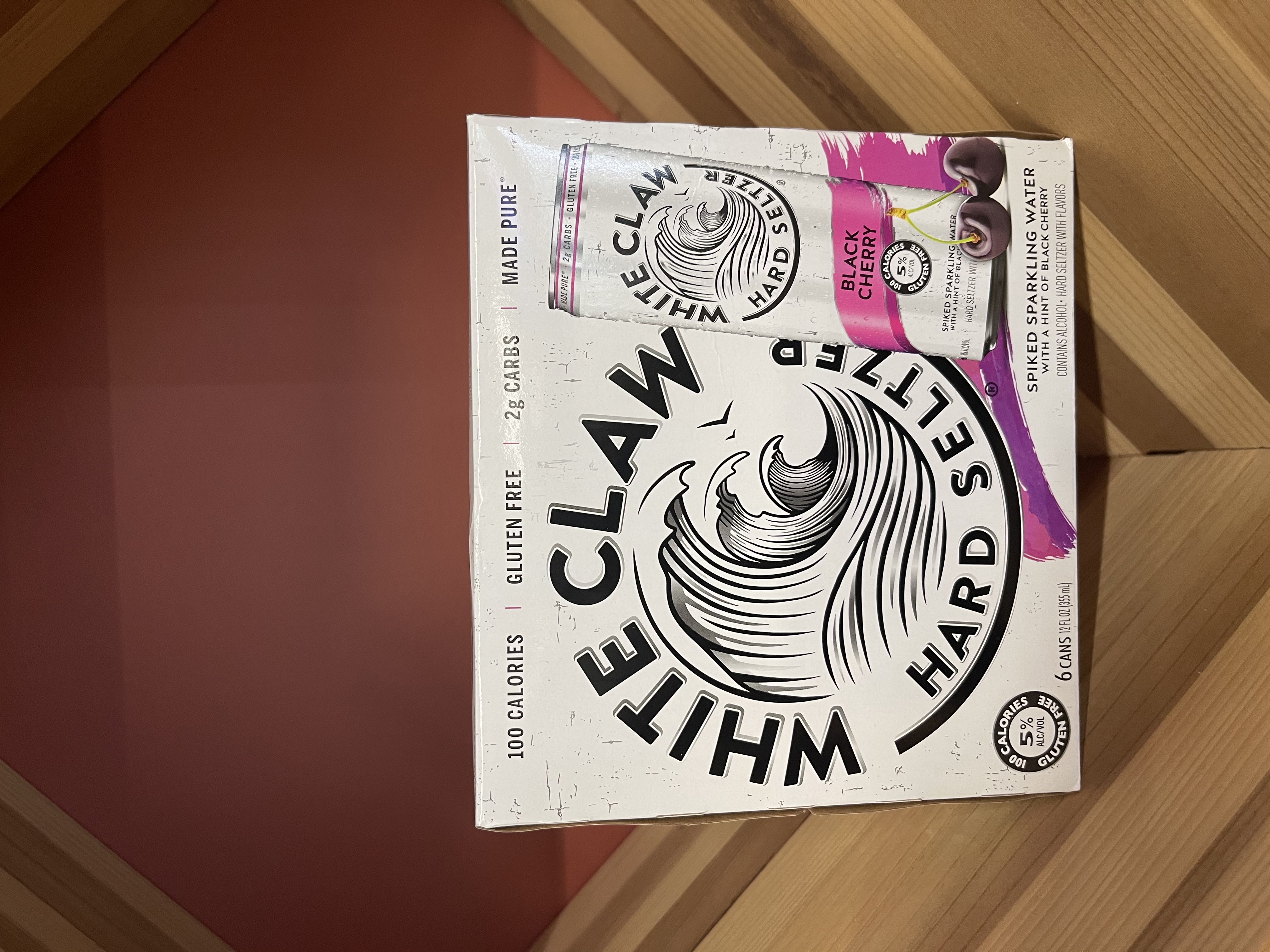 Order White Claw Blackcherry 6 Pack-12 oz. Can Hard Seltzer food online from Esplanade Wine & Spirits store, Arlington Heights on bringmethat.com