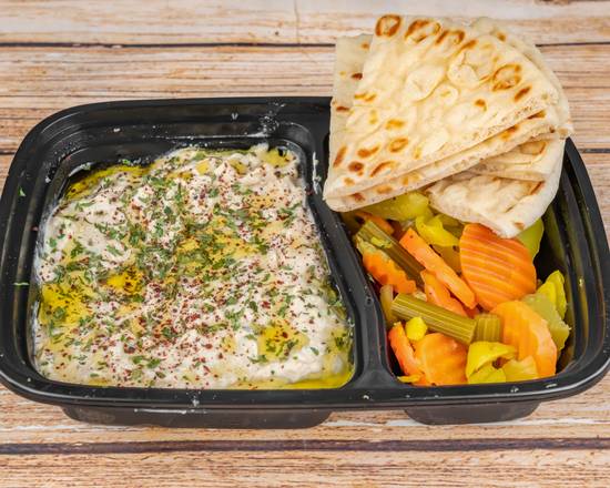 Order Baba Ghanoush Plate food online from Halal Shawarma store, Houston on bringmethat.com