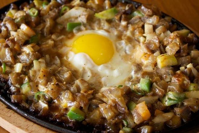 Order Pork Sizzling Sisig food online from Chicken Ati-Atihan Grill And Restaurant store, Niles on bringmethat.com