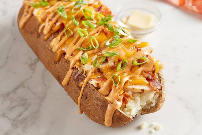 Order Chipotle Chicken & Bacon Spud food online from Mcalister Deli store, Kennesaw on bringmethat.com