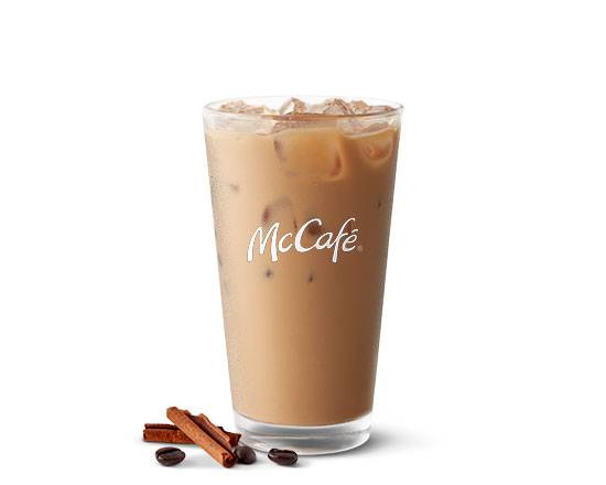 Order Medium Iced Pumpkin Latte food online from Mcdonald's® store, RIVERSIDE on bringmethat.com