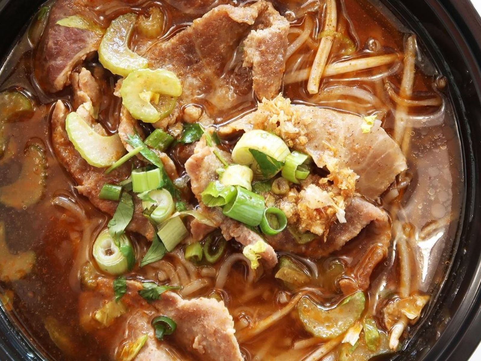 Order BEEF NOODLE BOWL food online from Pinto Urban Thai Diner store, Richardson on bringmethat.com