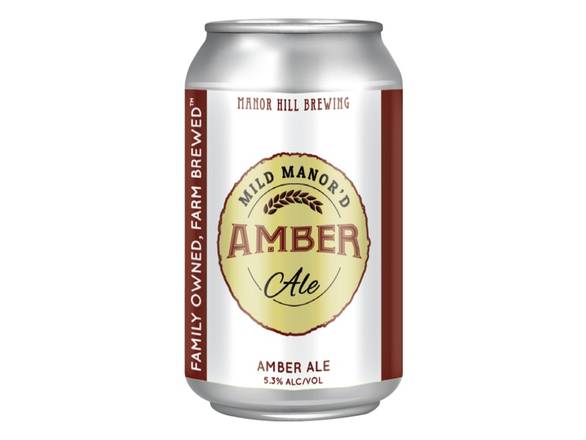 Order Manor Hill Mild Manor'd Amber Ale - 6x 12oz Cans food online from Magothy Wine & Spirits store, Severna Park on bringmethat.com