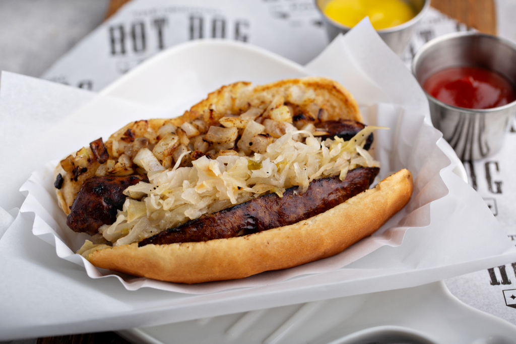 Order Bratwurst Factory Dog food online from The Original Hot Dog Factory store, Voorhees on bringmethat.com