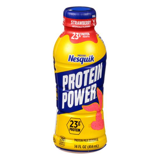 Order Nesquik Protein Strawberry 14oz food online from Casey store, Sycamore on bringmethat.com
