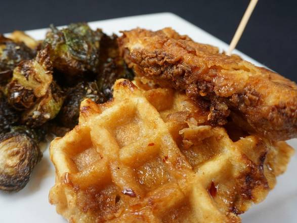 Order *Fried Chicken & Waffles* food online from Sidelines Grille store, canton on bringmethat.com