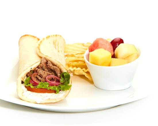 Order Grilled Beef Tender Gyro food online from Taziki's Mediterranean Cafe store, Charlotte on bringmethat.com