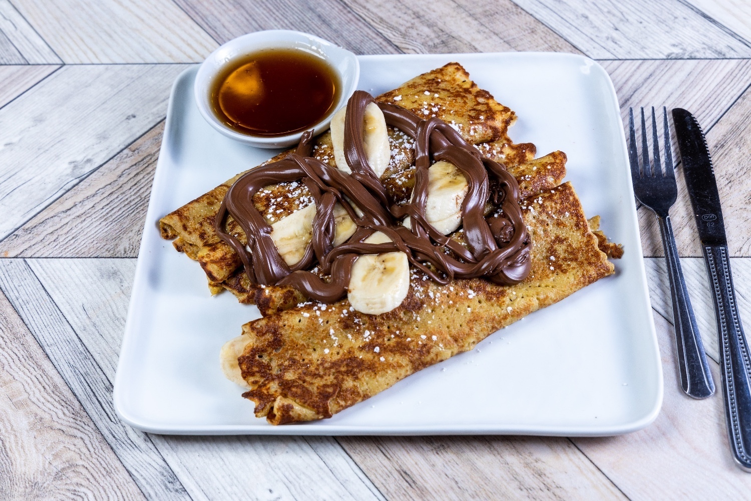Order Nutella & Banana Crepes  food online from Top View Restaurant store, Chicago on bringmethat.com