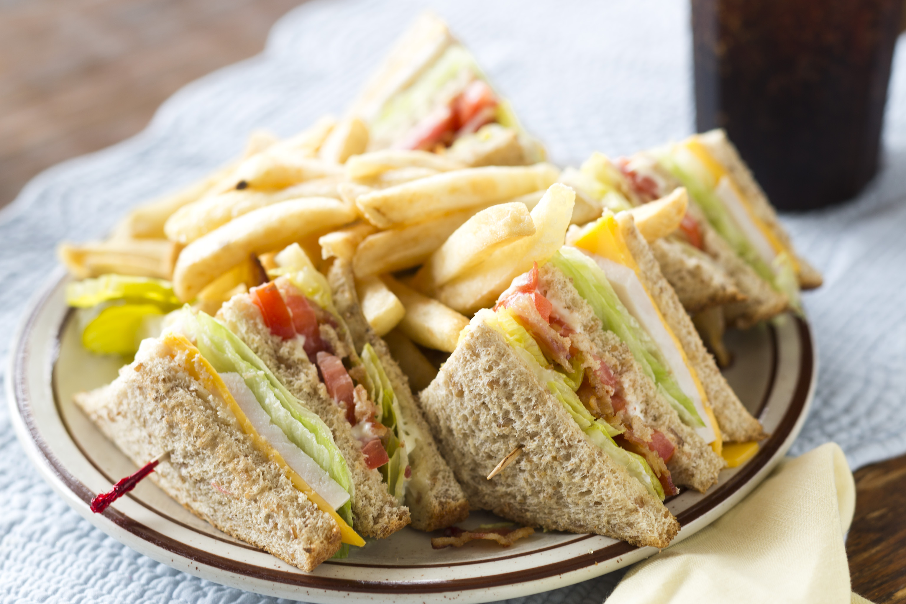 Order Deluxe Club Sandwich food online from Spears West store, Wichita on bringmethat.com