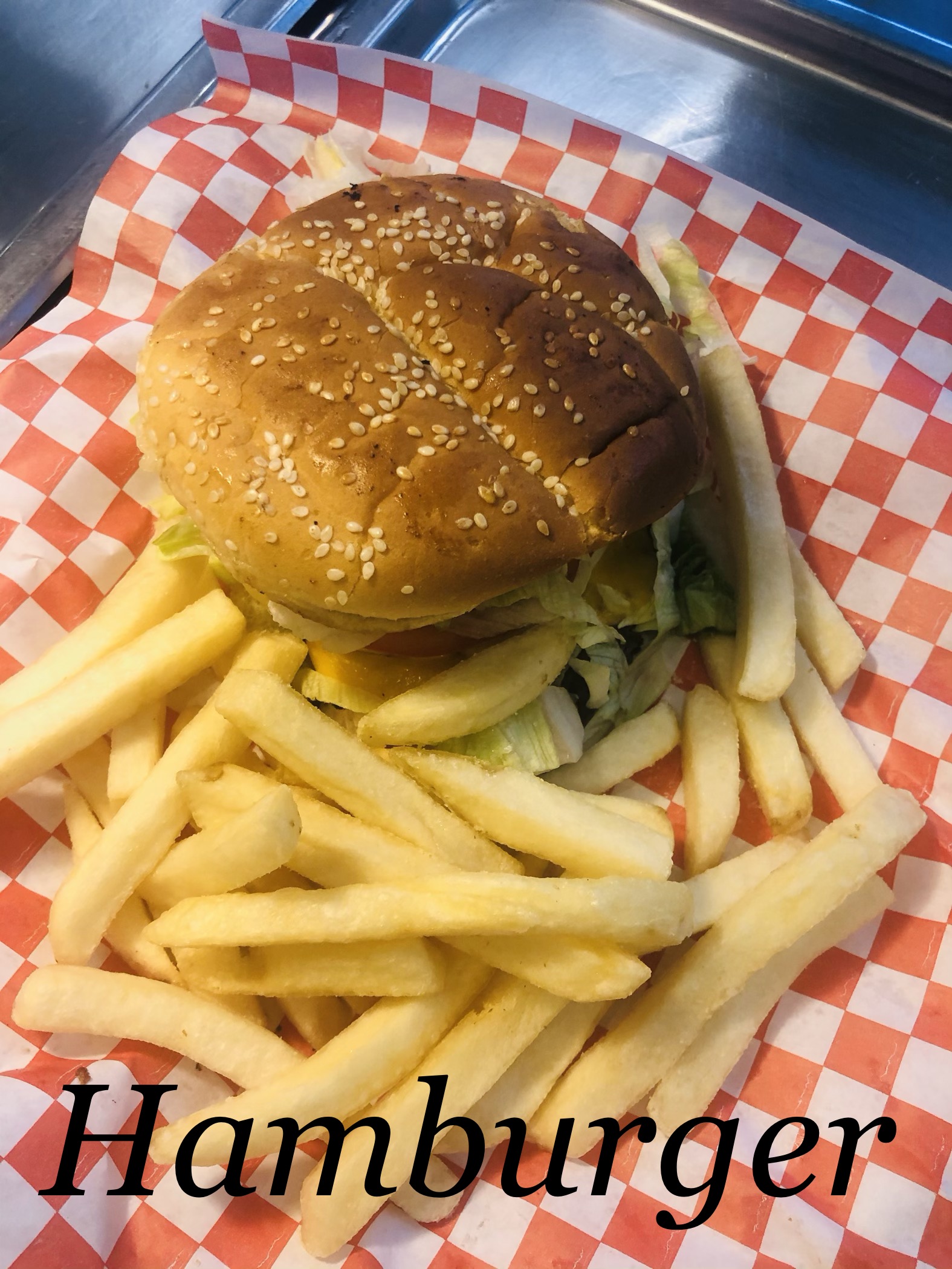 Order Hamburger with Fries food online from Food Safari store, Greeley on bringmethat.com