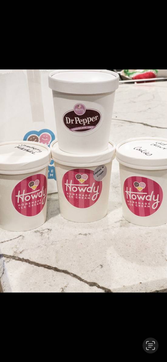 Order 4 Pints food online from Howdy Homemade Ice Cream store, Harris County on bringmethat.com