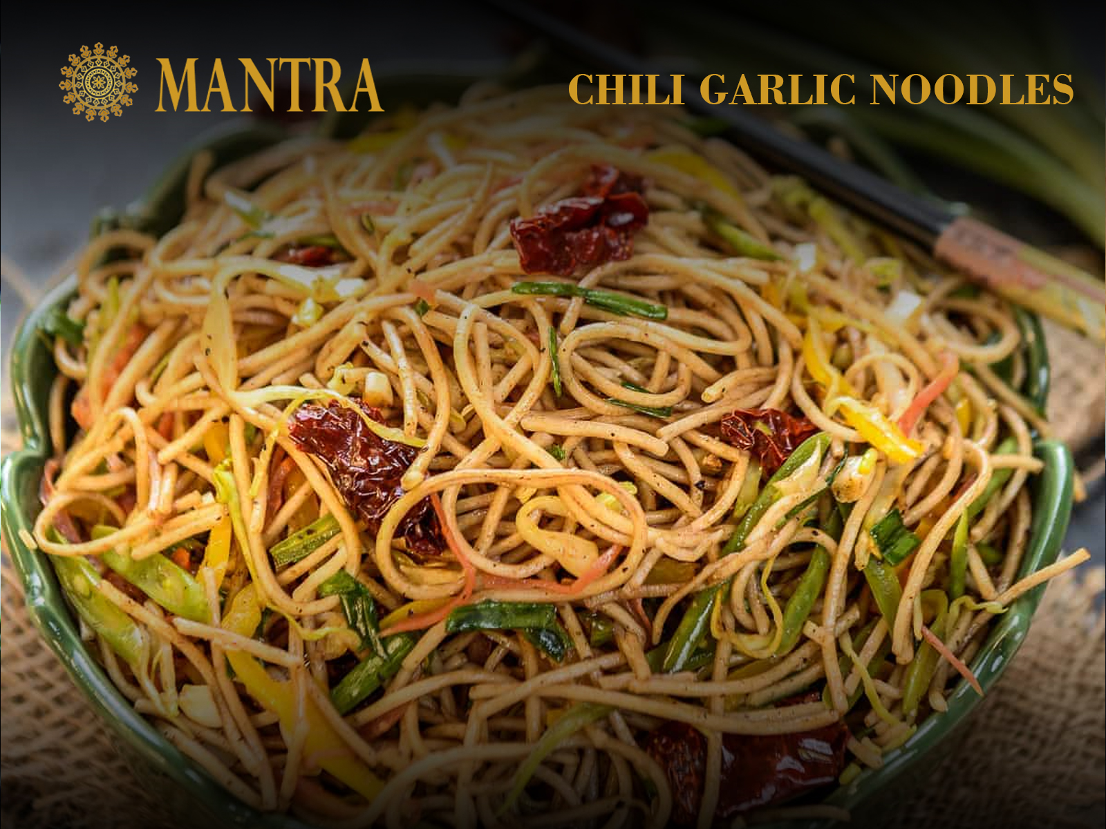 Order Chili Garlic Noodles food online from Mantra restaurant store, Jersey City on bringmethat.com