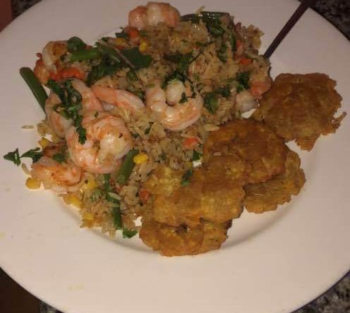 Order Arroz Con Camarones Rice with Shrimp food online from Fajitas Sports Bar store, Revere on bringmethat.com