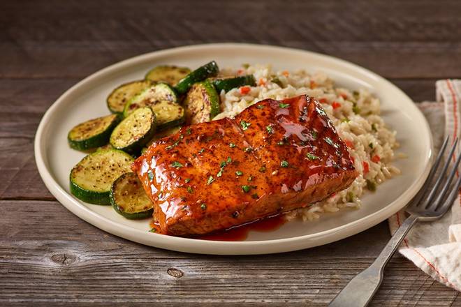 Order Hickory Bourbon Salmon food online from Ruby Tuesday store, Pottsville on bringmethat.com