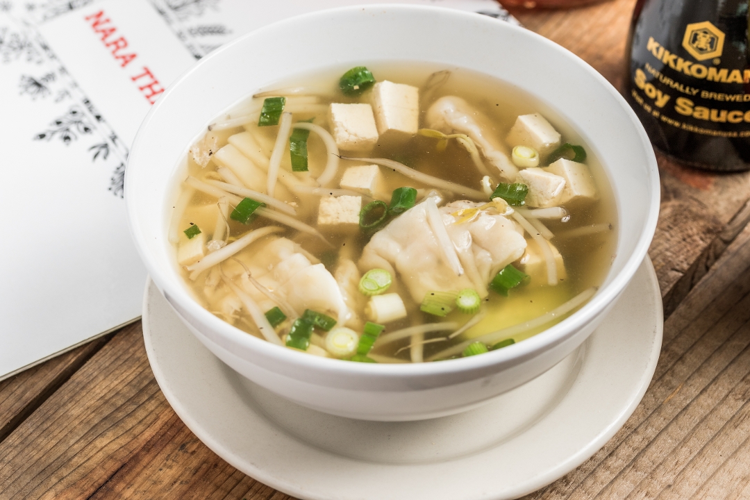 Order Wonton Soup food online from Nara Thai store, Houston on bringmethat.com