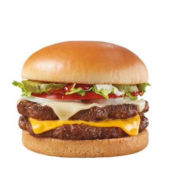 Order Two Cheese Deluxe 1/3lb* Double food online from Dairy Queen Grill & Chill store, Indianapolis on bringmethat.com