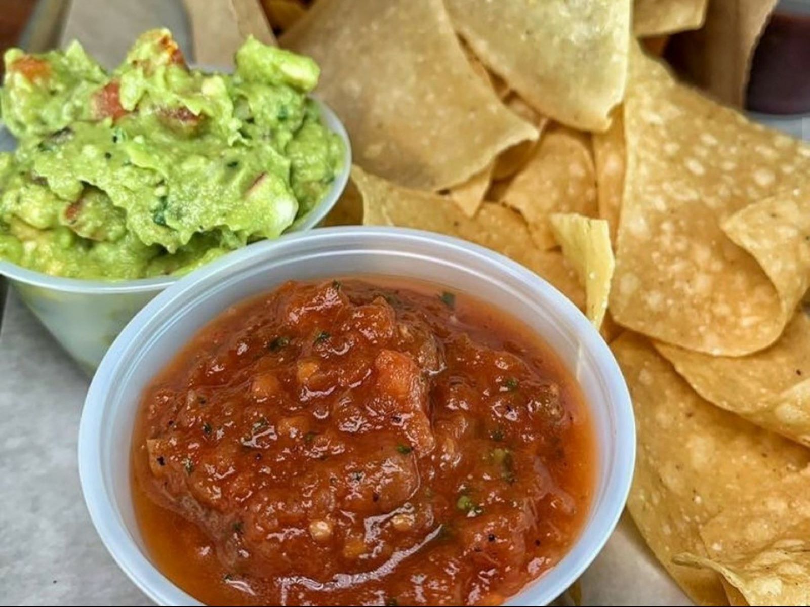 Order Chips & Salsa food online from Right Coast Taqueria store, Deer Park on bringmethat.com