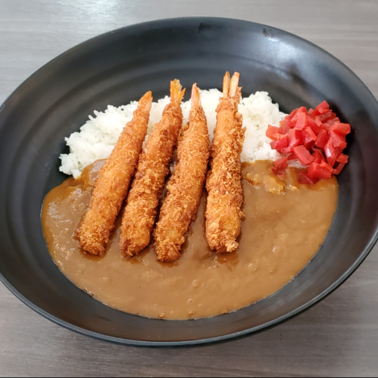 Order fried shrimp curry rice food online from Shin-Sen-Gumi Hakata Ramen - Gardena store, Gardena on bringmethat.com