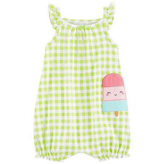 Order carter's® Size 3M Popsicle Gingham Sleeveless Romper in Yellow food online from Bed Bath & Beyond store, Lancaster on bringmethat.com