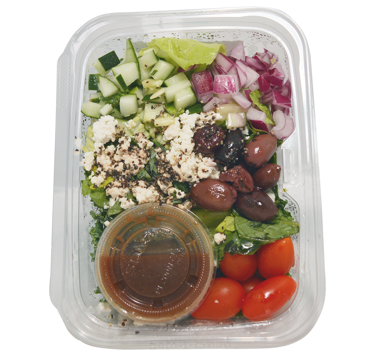 Order Chopped Greek Kale Salad food online from Better Health Market store, Shelby Charter Township on bringmethat.com