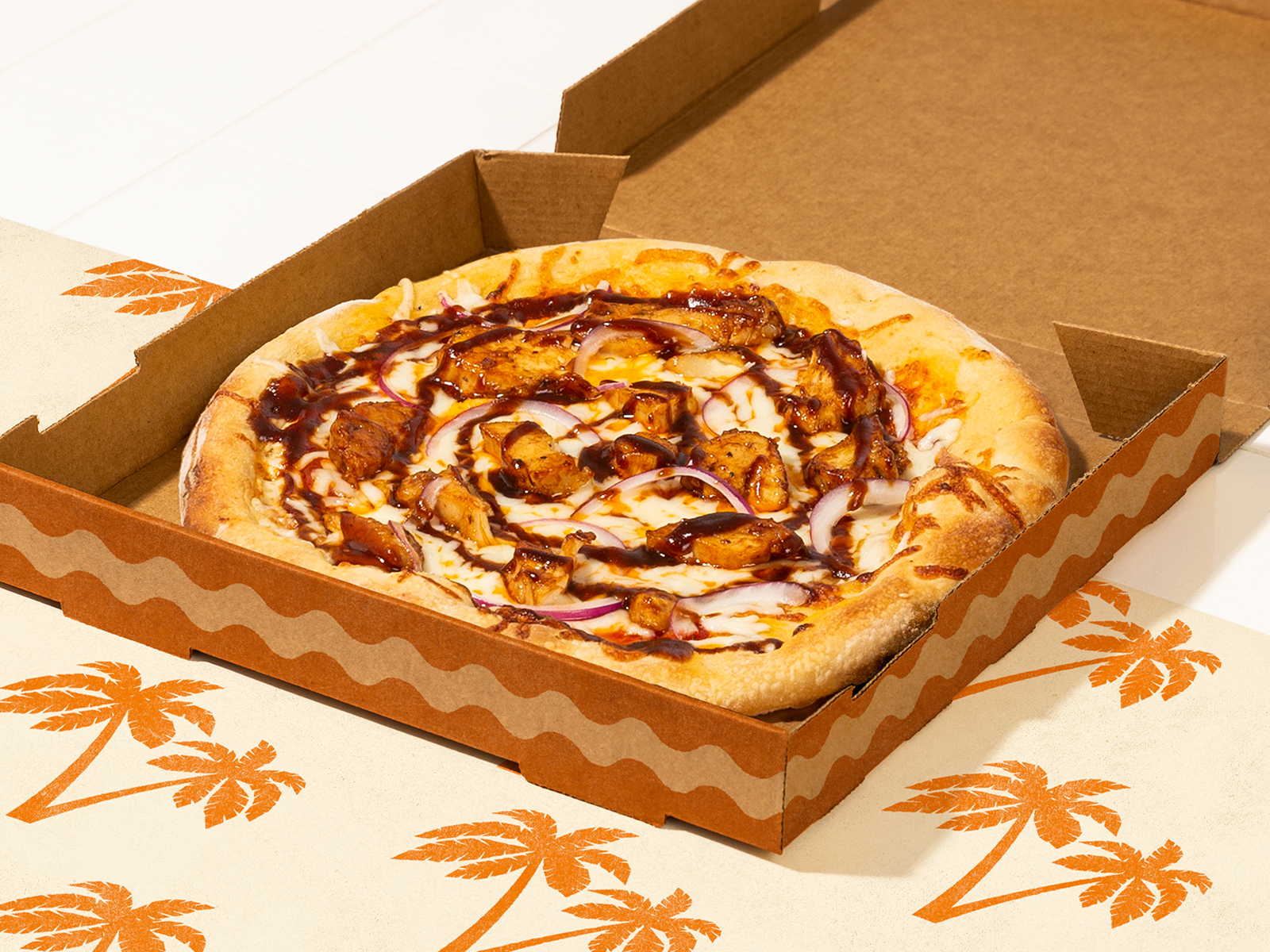 Order Gluten Free BBQ Chicken Pizza food online from Groovy Island Pizza Co. store, Fullerton on bringmethat.com