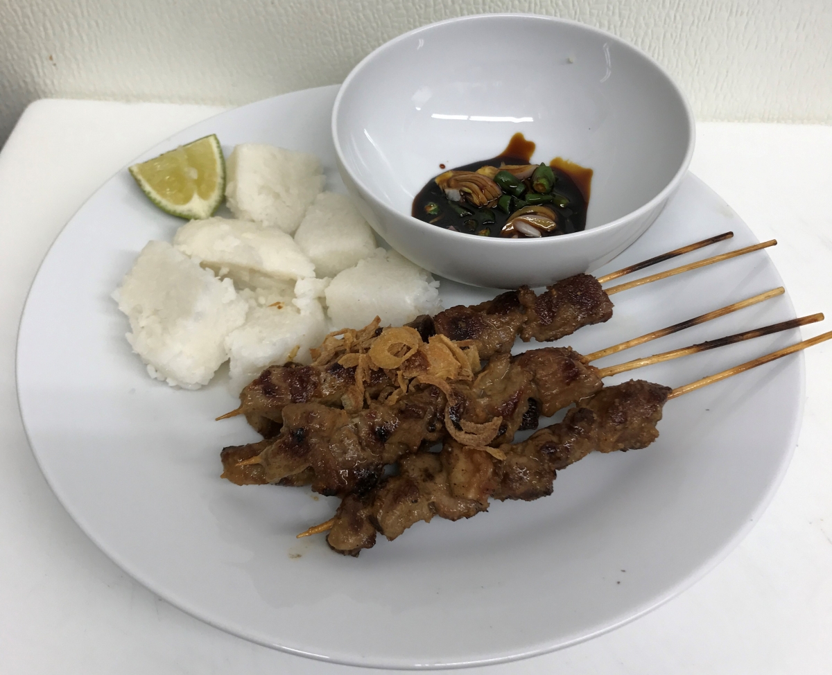 Order 5 Pieces Sate Kambing / Young Goat Satay food online from Awang Kitchen store, Elmhurst on bringmethat.com
