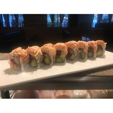 Order Rainbow Brite Roll food online from Chikara Sushi & Asian Fusion store, Phoenixville on bringmethat.com