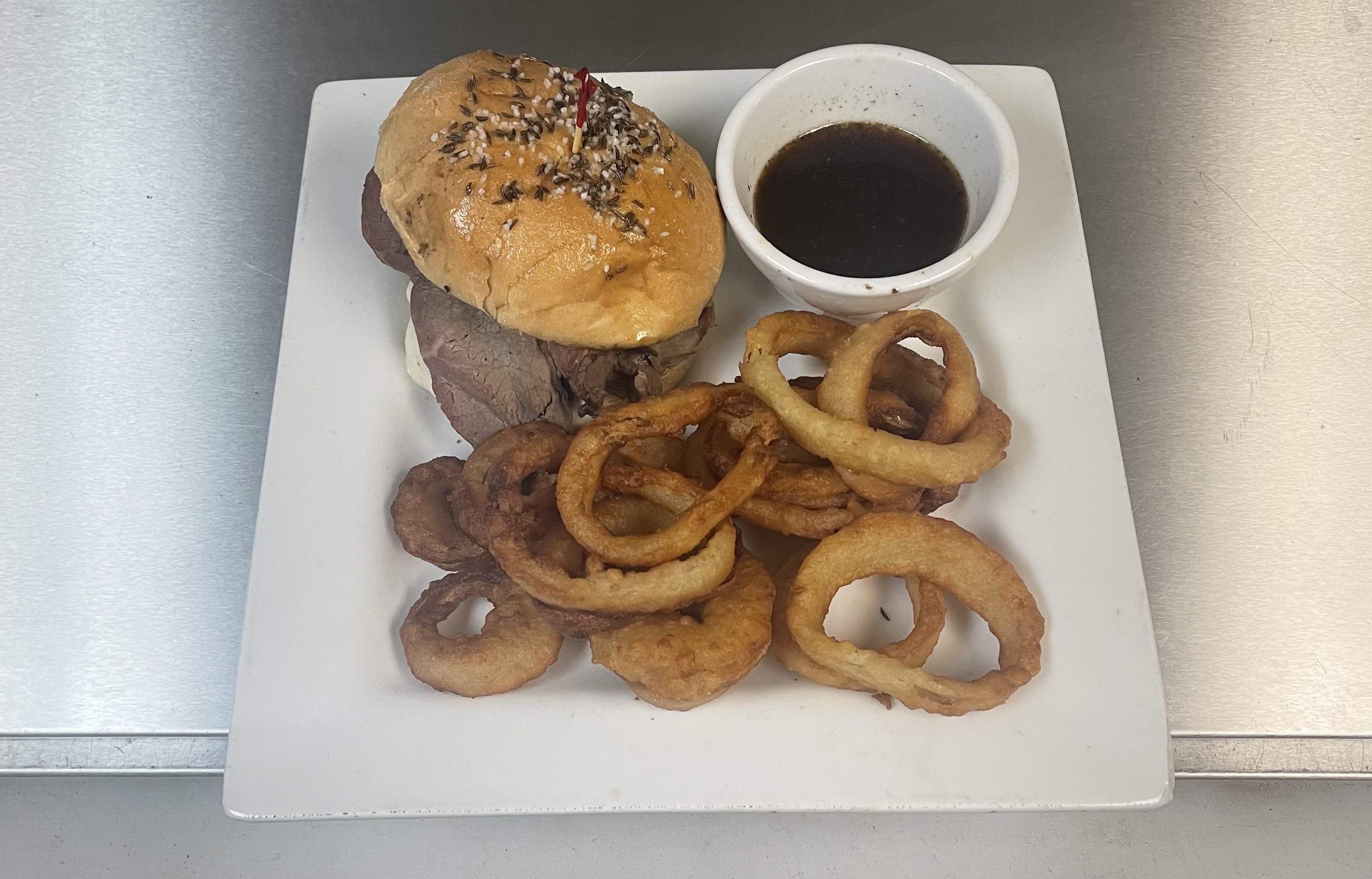 Order Beef on Weck Sandwich food online from The Pittsford Pub store, Pittsford on bringmethat.com