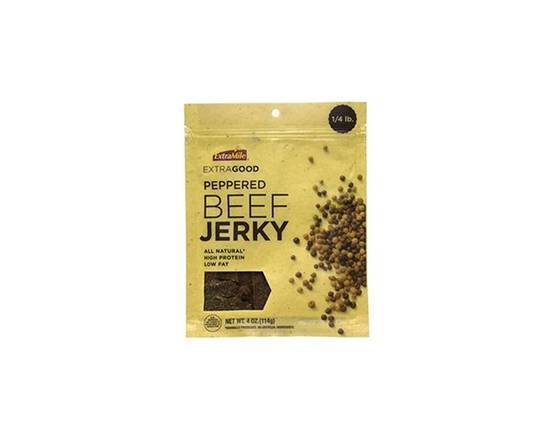 Order ExtraMile Pepper Beef Jerky 4oz food online from Extra Mile 3056 store, Vallejo on bringmethat.com