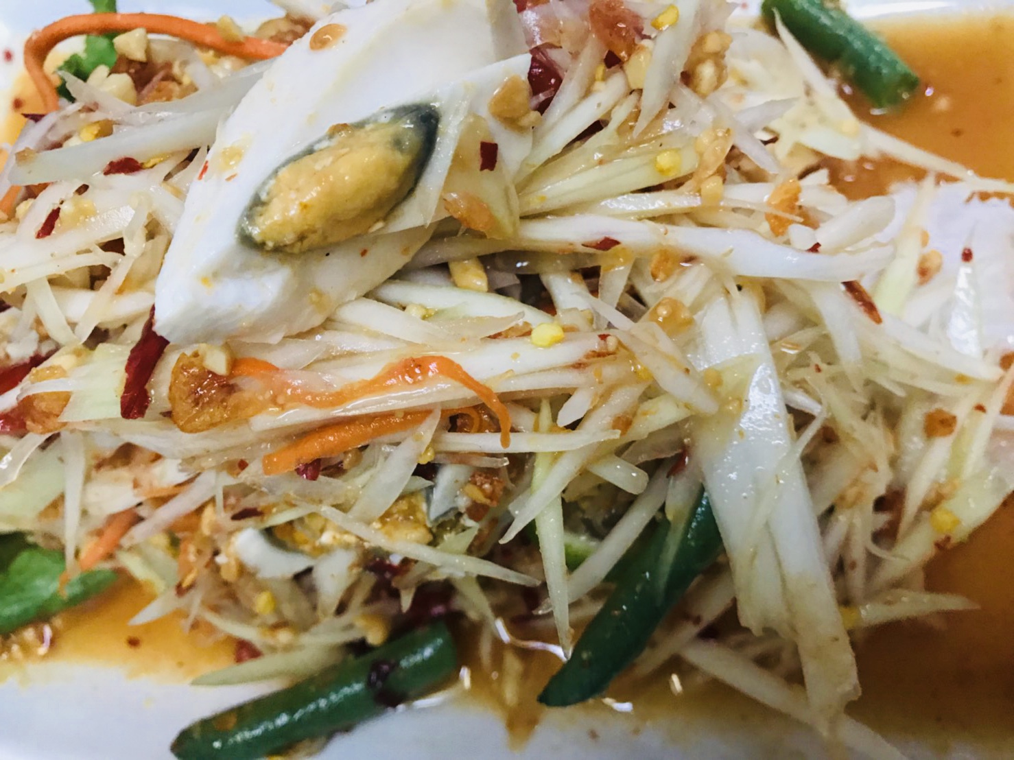 Order Som Tam Kai Kem Salad ** food online from Urban Thai Restaurant store, Arlington on bringmethat.com