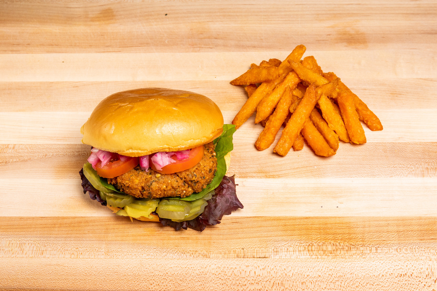 Order  Earth Burger food online from Chickpea Vegan store, Burbank on bringmethat.com
