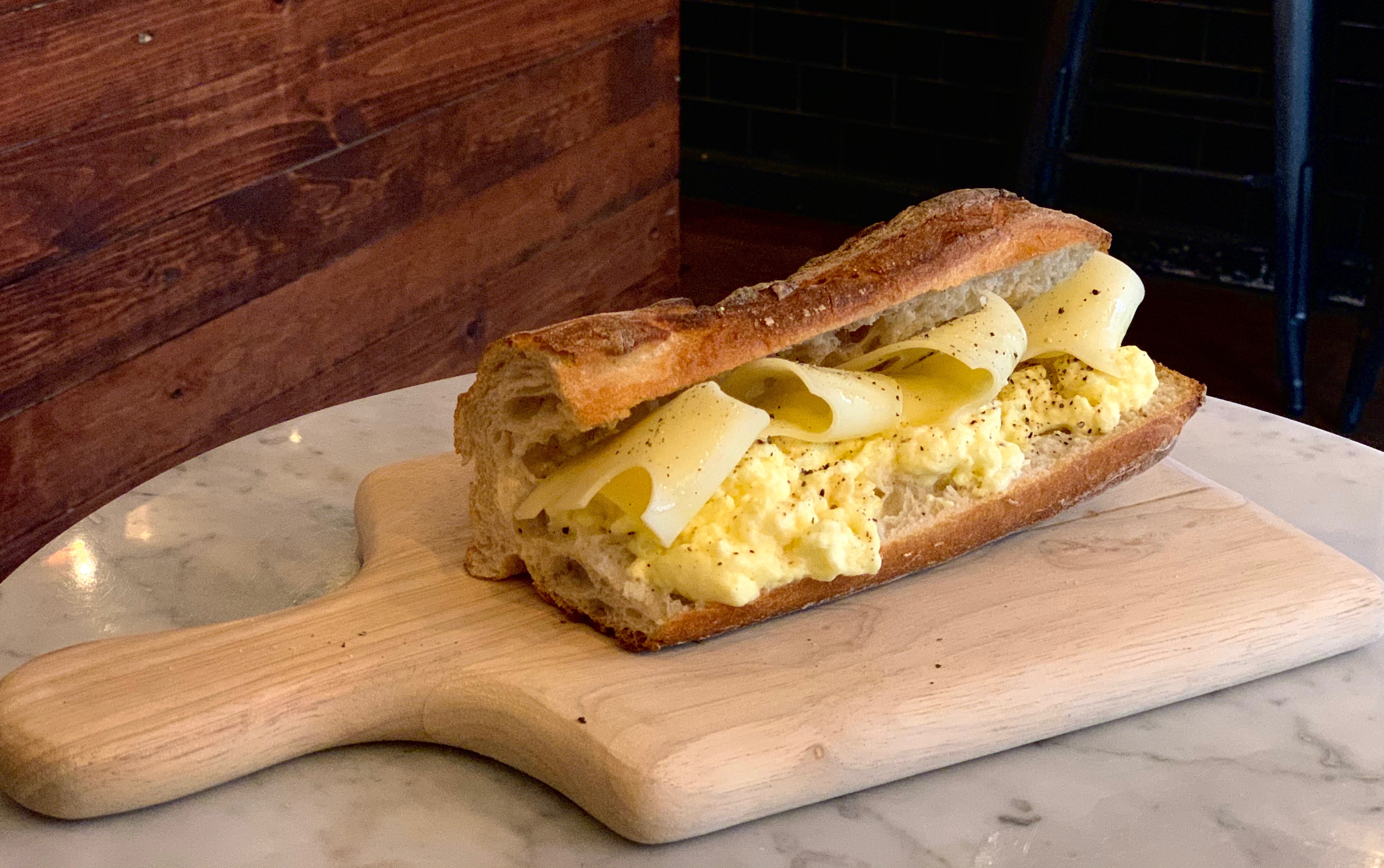 Order Breakfast Sandwich, Eggs and Cheese food online from Lena Cafe store, New York on bringmethat.com