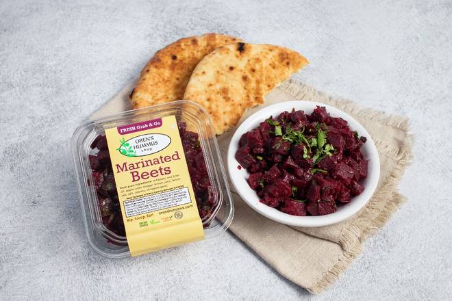 Order Marinated Beets | 8oz food online from Oren Hummus store, Mountain View on bringmethat.com