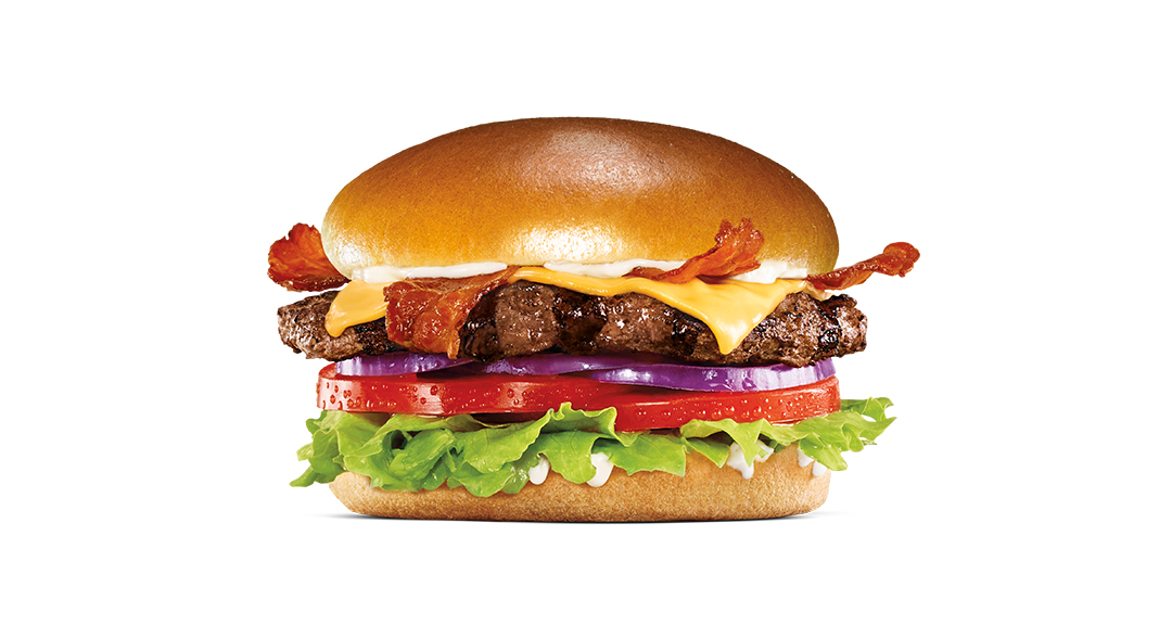 Order Bacon & Cheese Angus Burger food online from Hardee store, New Philadelphia on bringmethat.com