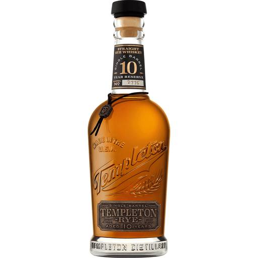 Order Templeton Rye Whiskey aged 10 years (750 ML) 137037 food online from BevMo! store, El Cajon on bringmethat.com
