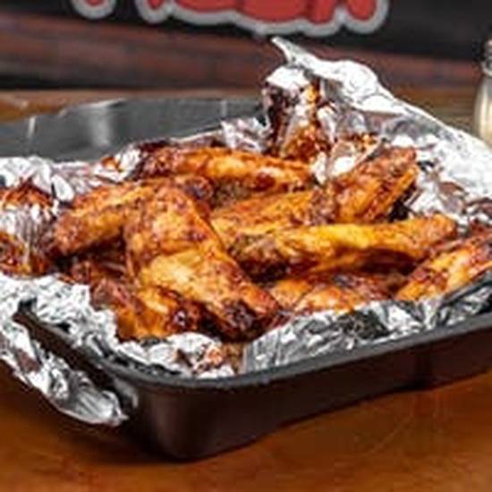Order 6 Bone-In Wings food online from Fat Belly Pizza store, Stratmoor on bringmethat.com