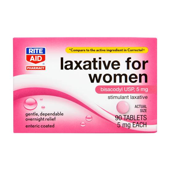 Order Rite Aid Women's Stimulant Laxative Tablets (90 ct) food online from Rite Aid store, Willard on bringmethat.com