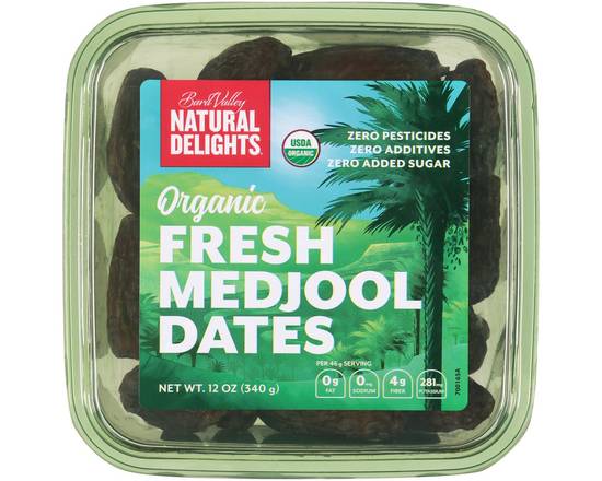 Order Bard Valley Natural Delights · Fresh Medjool Dates (12 oz) food online from Safeway store, Vallejo on bringmethat.com