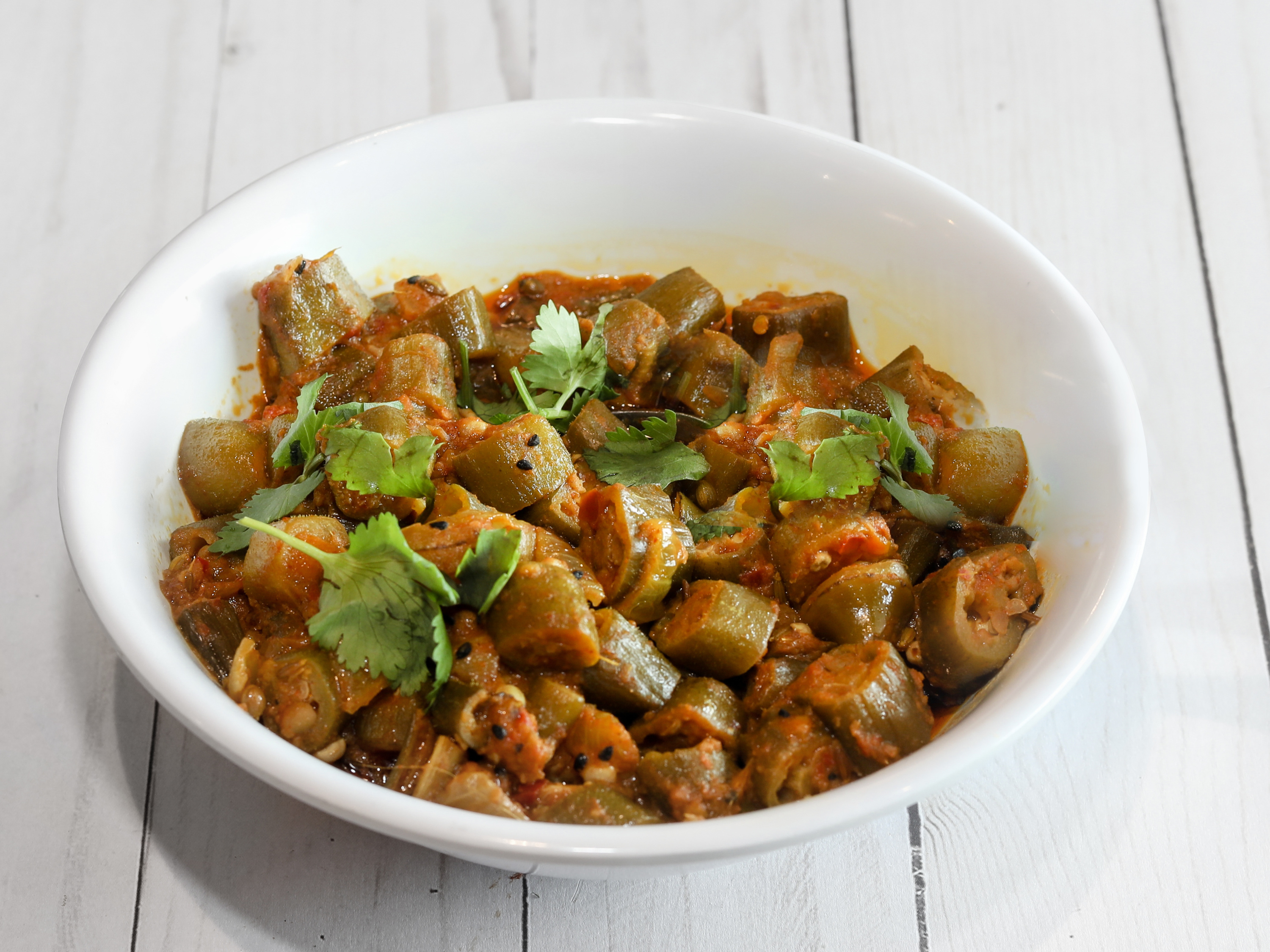 Order Bhindi Masala food online from The Mughals store, Norcross on bringmethat.com