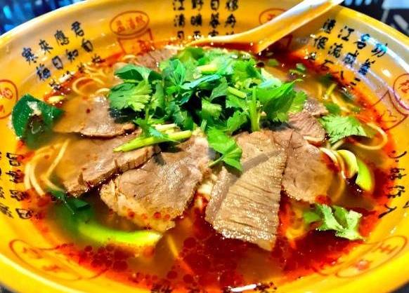 Order Spicy Beef Noodle Soup 紅燒牛肉面 ️️️ food online from New Sichuan store, Winston-Salem on bringmethat.com