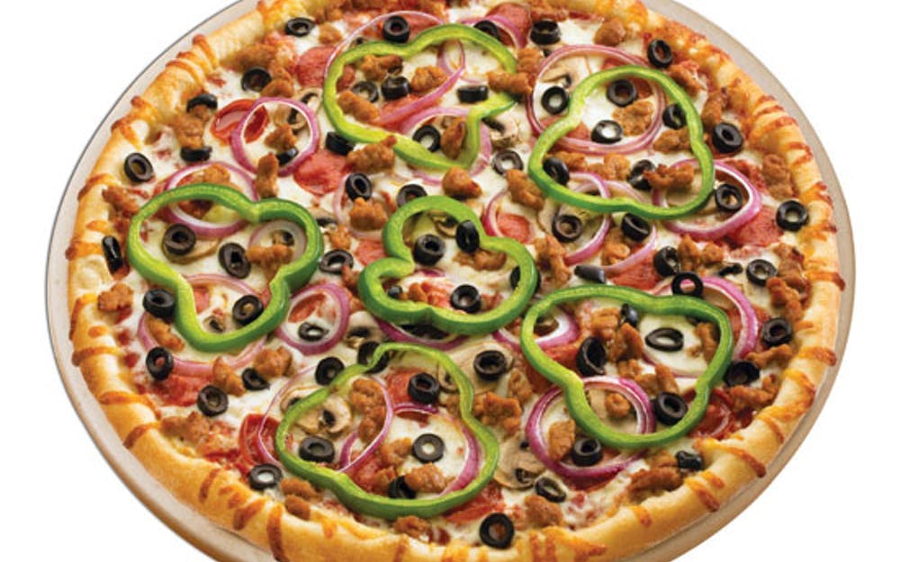 Order Deluxe Pizza - Deluxe Pizza food online from Vocelli Pizza store, Fredericksburg on bringmethat.com