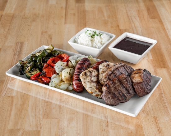 Order BBQ Platter food online from Sabor Brazilian Grill store, San Diego on bringmethat.com