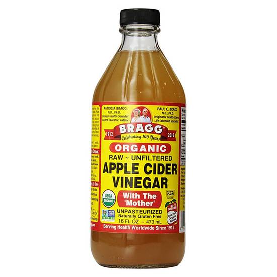 Order Bragg Organic Apple Cider Vinegar 16oz Btl food online from Everyday Needs by Gopuff store, Stamford on bringmethat.com