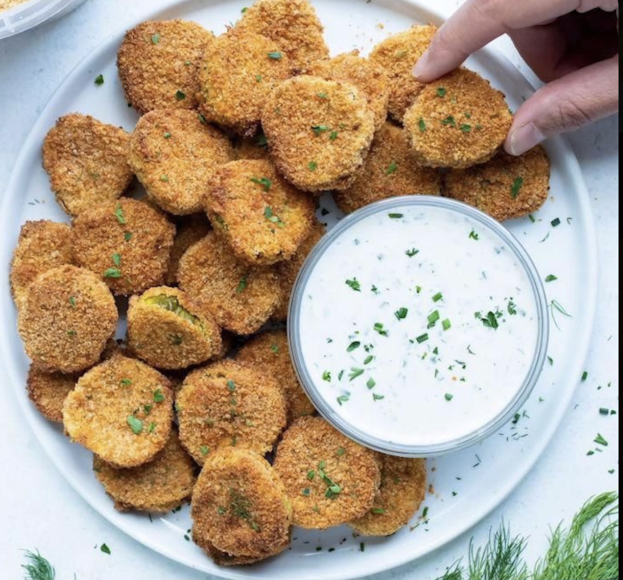 Order Fried Pickles food online from District North store, Columbus on bringmethat.com