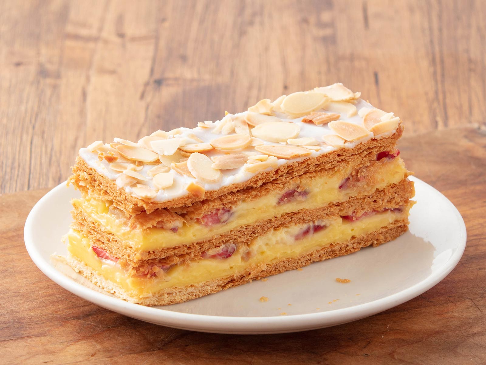 Order Strawberry Napoleon food online from La Madeleine French Bakery & Cafe store, San Antonio on bringmethat.com