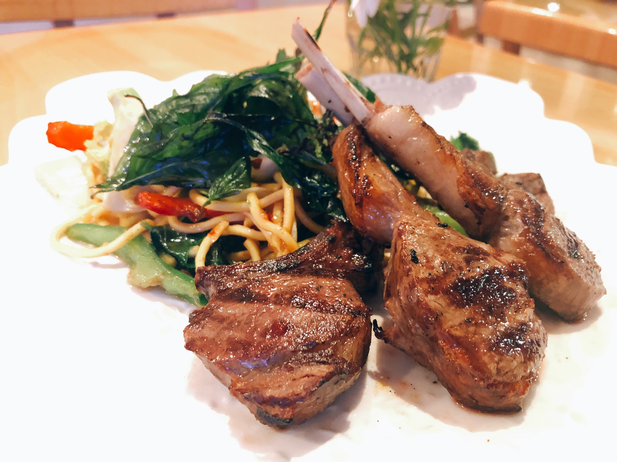 Order Grilled Lamb Chops food online from Bamboo Thai store, Brighton on bringmethat.com